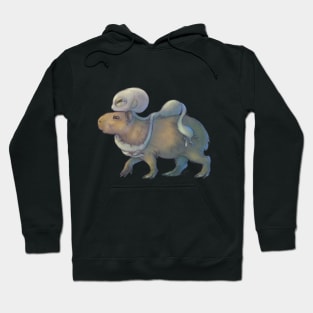 Grey and Capybara Hoodie